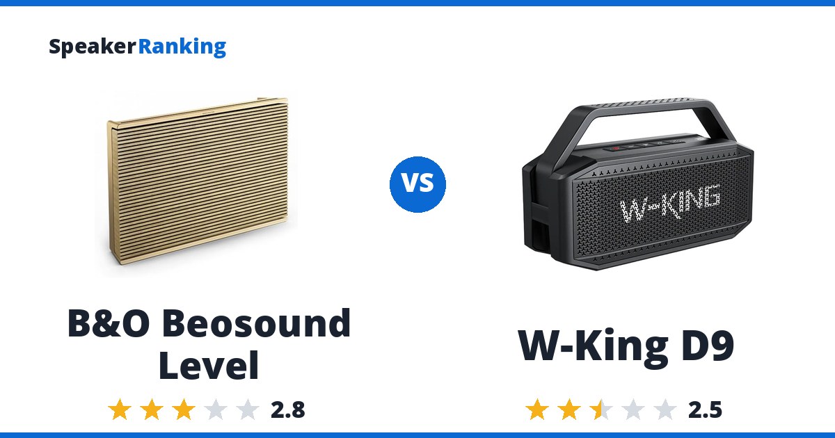B&O Beosound Level vs W-King D9