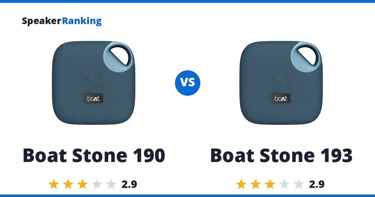 Boat Stone 190 vs Boat Stone 193