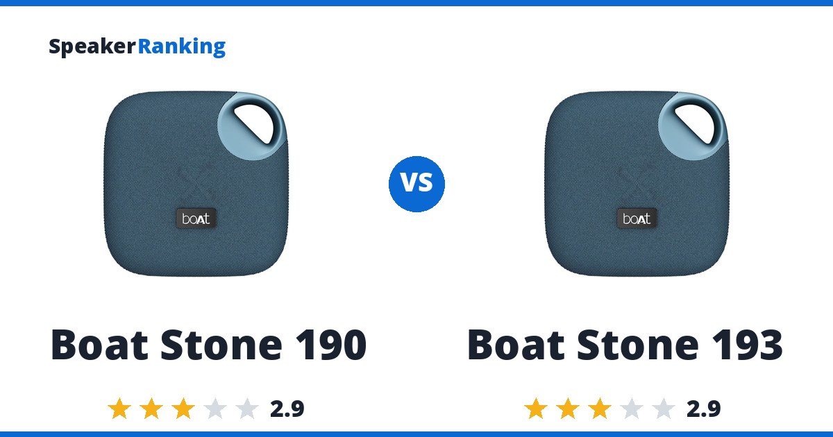 Boat Stone 190 vs Boat Stone 193