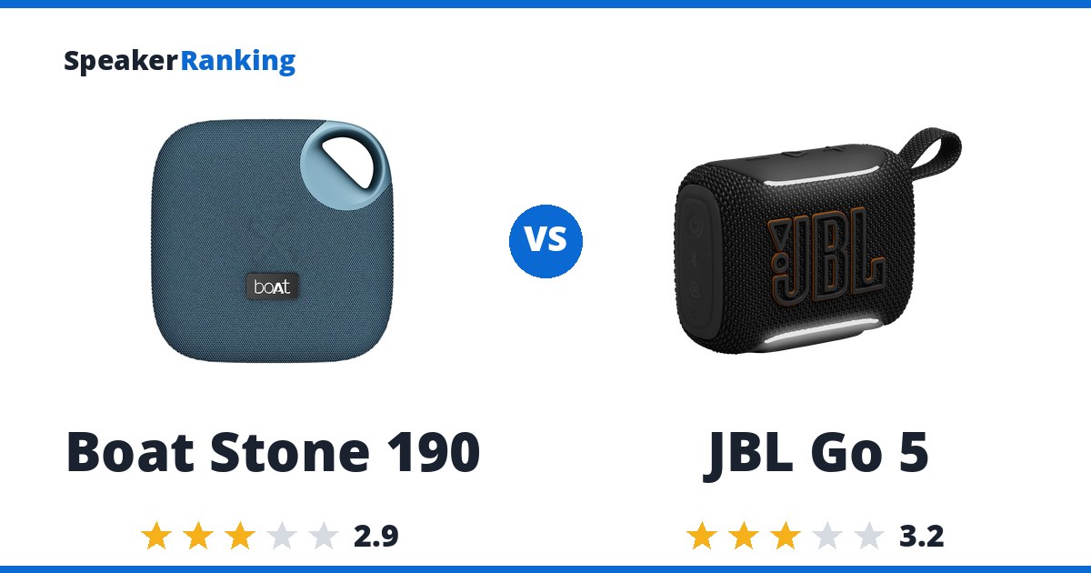 Boat Stone 190 vs JBL Go 5