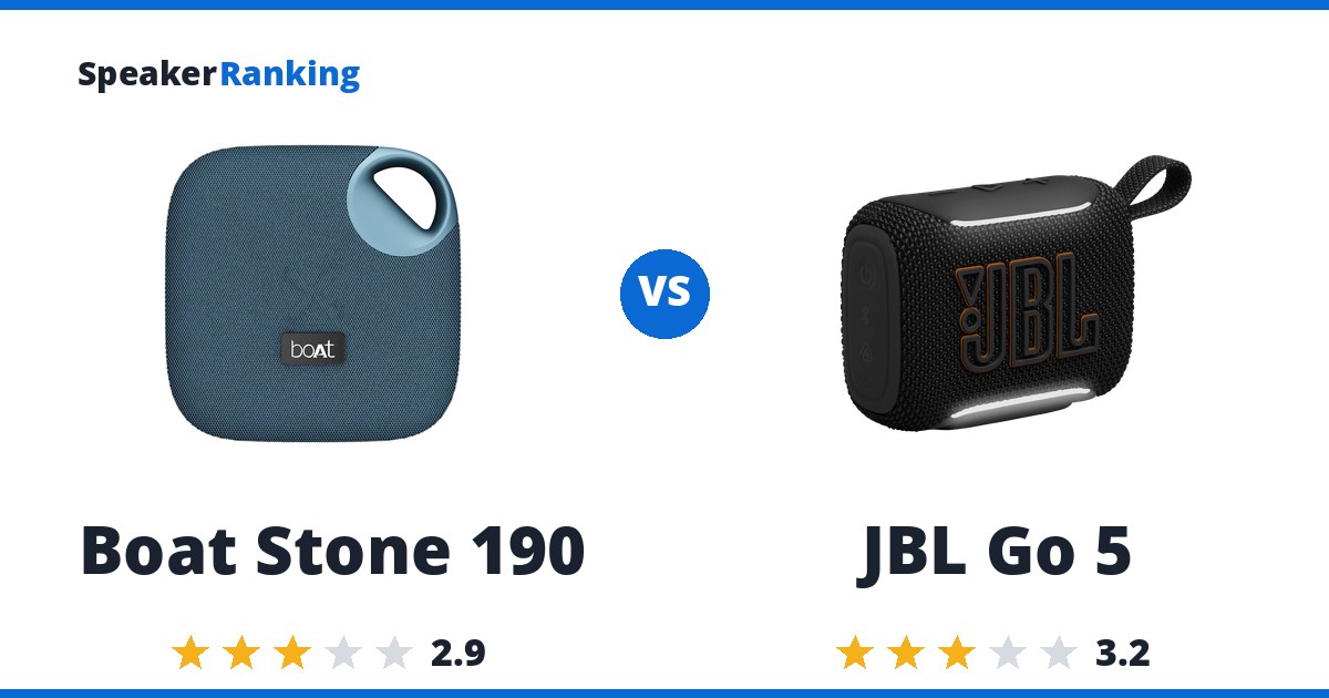 Boat Stone 190 vs JBL Go 5