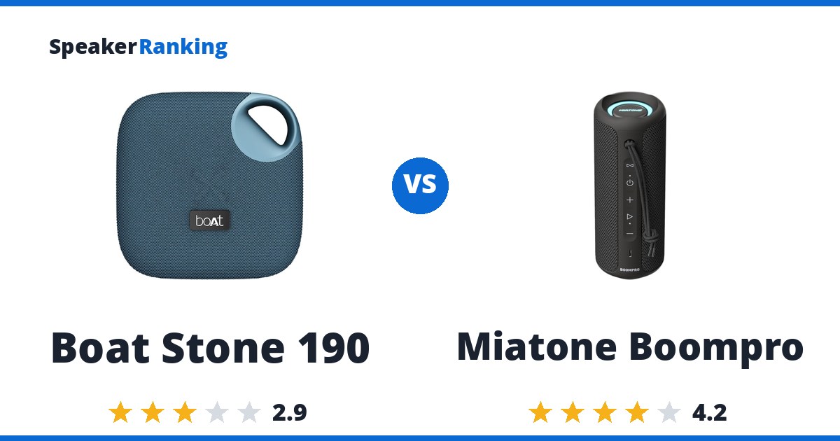 Boat Stone 190 vs Miatone Boompro