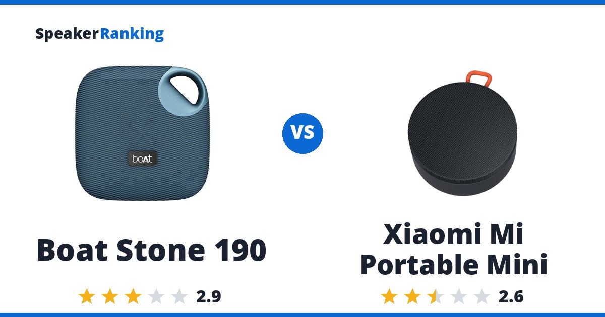Boat Stone 190 vs Xiaomi Mi Portable Mini