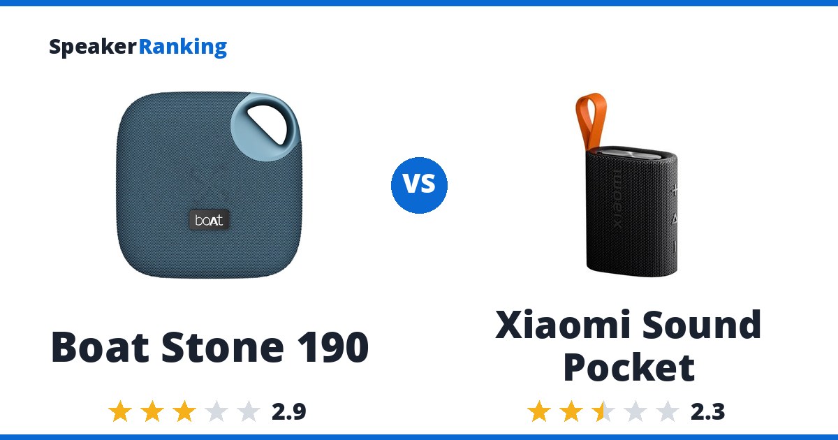 Boat Stone 190 vs Xiaomi Sound Pocket