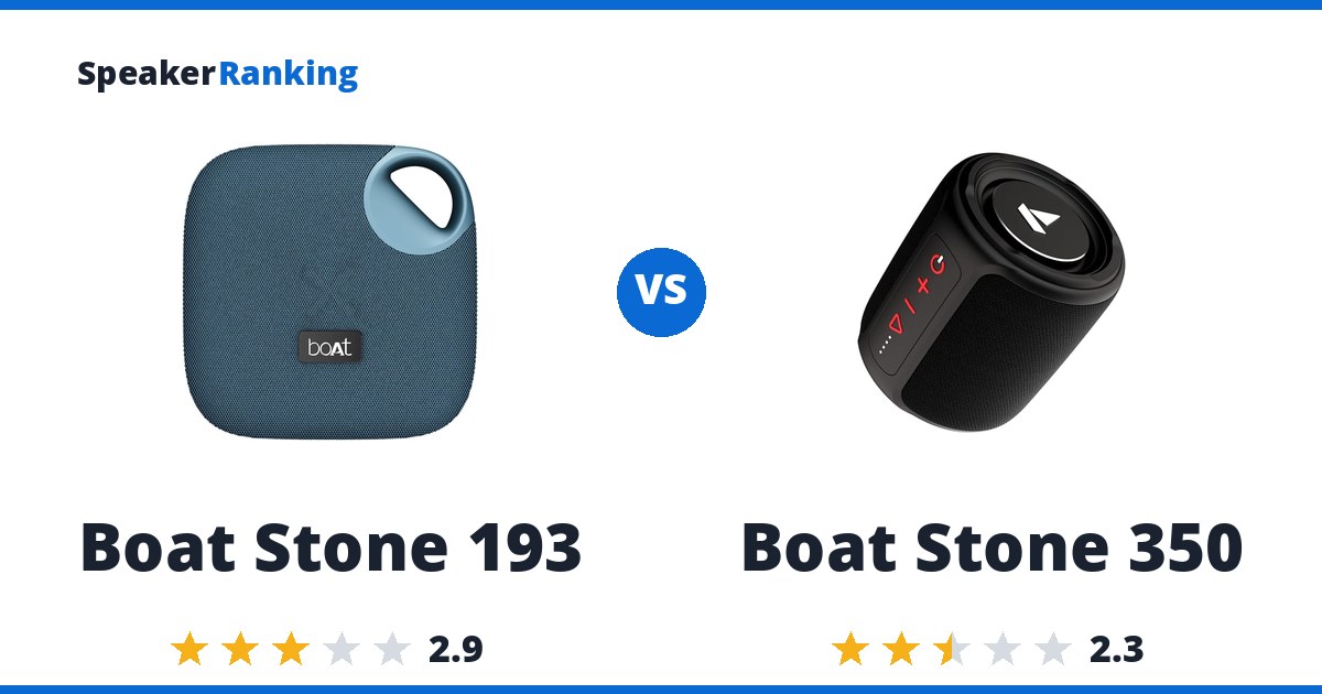 Boat Stone 193 vs Boat Stone 350