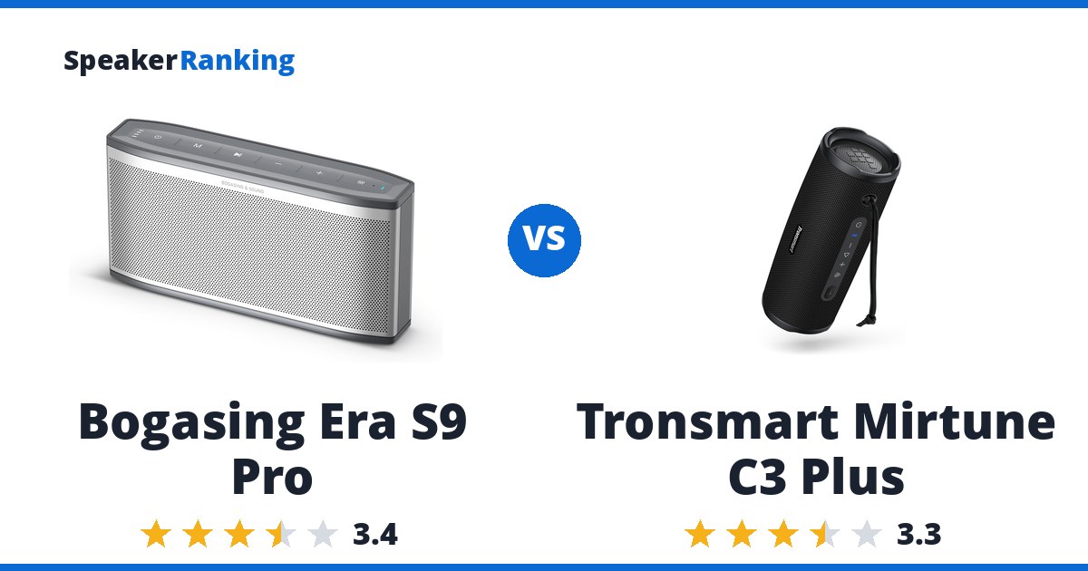 Bogasing Era S9 Pro vs Tronsmart Mirtune C3 Plus