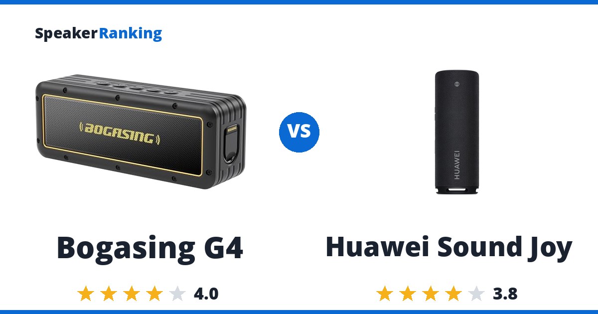 Bogasing G4 vs Huawei Sound Joy