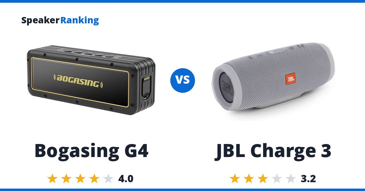 Bogasing G4 vs JBL Charge 3