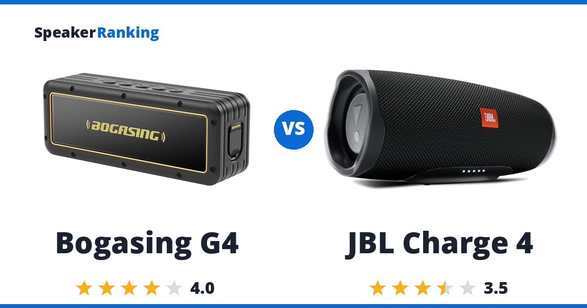 Bogasing G4 vs JBL Charge 4