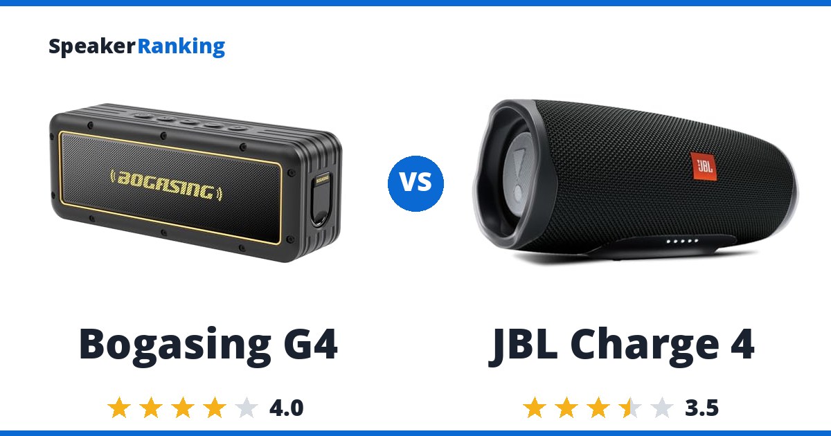 Bogasing G4 vs JBL Charge 4