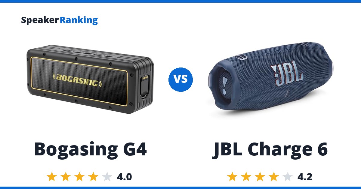 Bogasing G4 vs JBL Charge 6