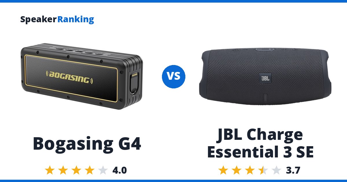 Bogasing G4 vs JBL Charge Essential 3 SE