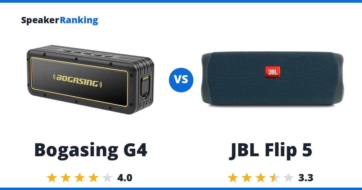 Bogasing G4 vs JBL Flip 5
