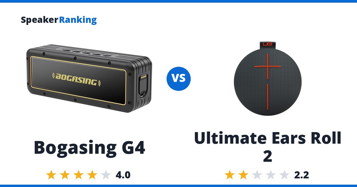 Bogasing G4 vs Ultimate Ears Roll 2