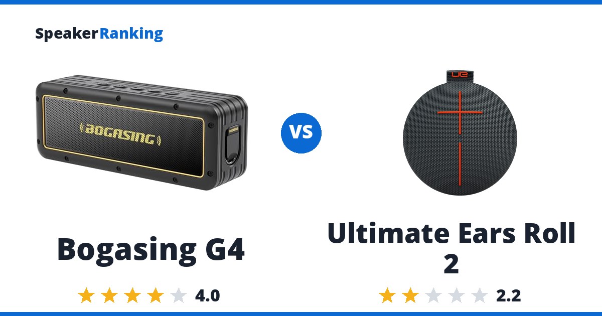 Bogasing G4 vs Ultimate Ears Roll 2