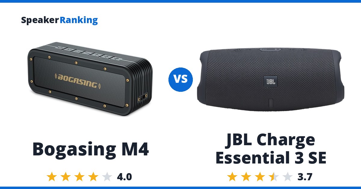 Bogasing M4 vs JBL Charge Essential 3 SE