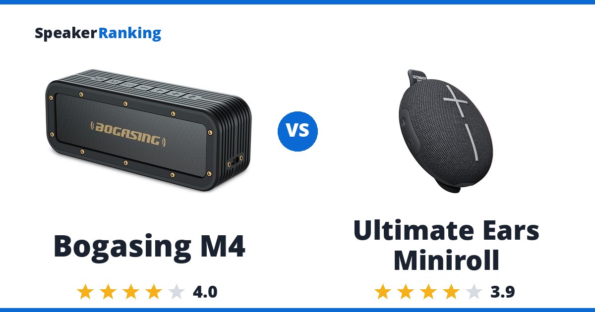 Bogasing M4 vs Ultimate Ears Miniroll