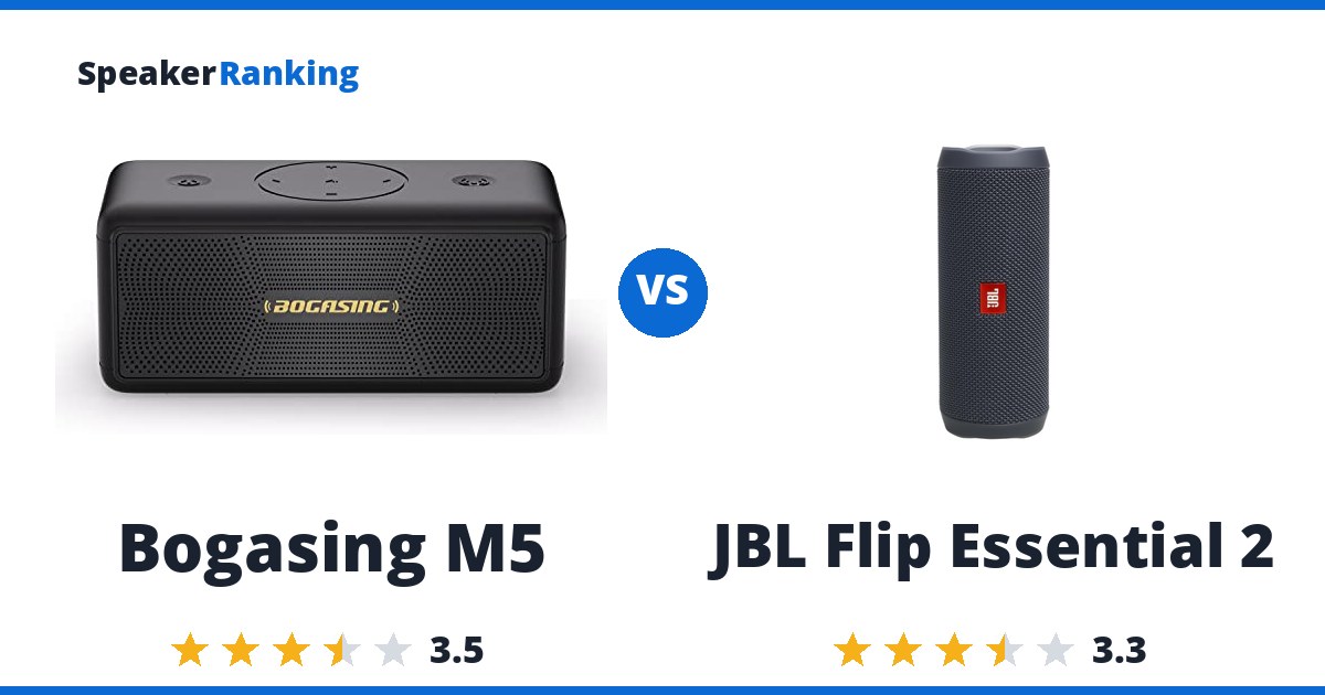 Bogasing M5 vs JBL Flip Essential 2