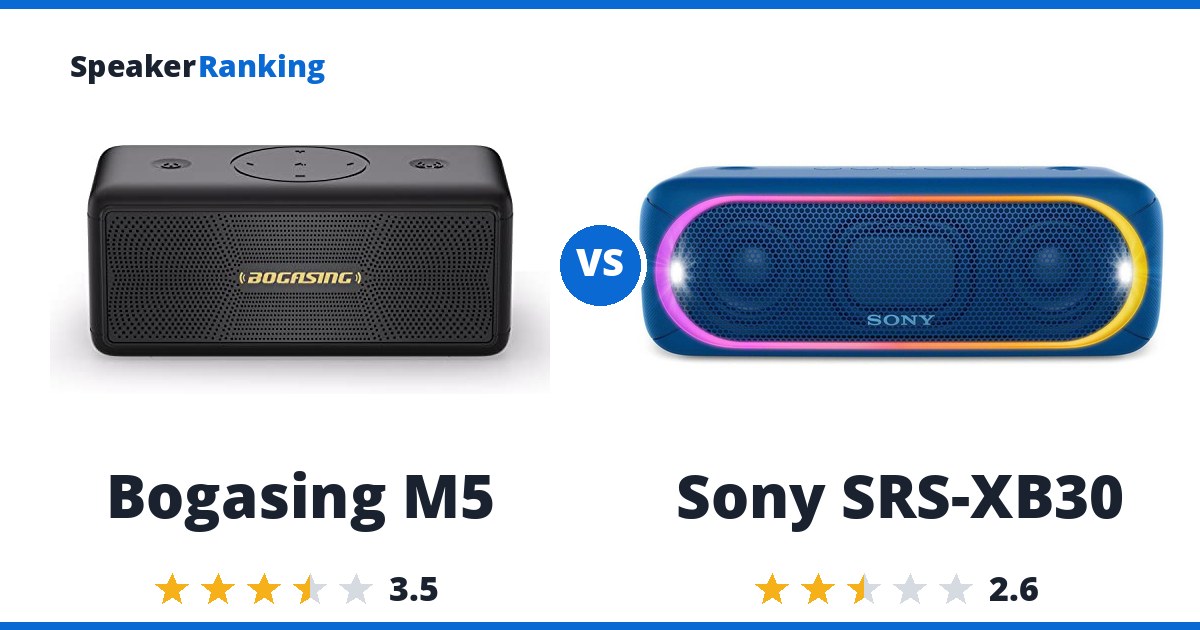 Bogasing M5 vs Sony SRS-XB30
