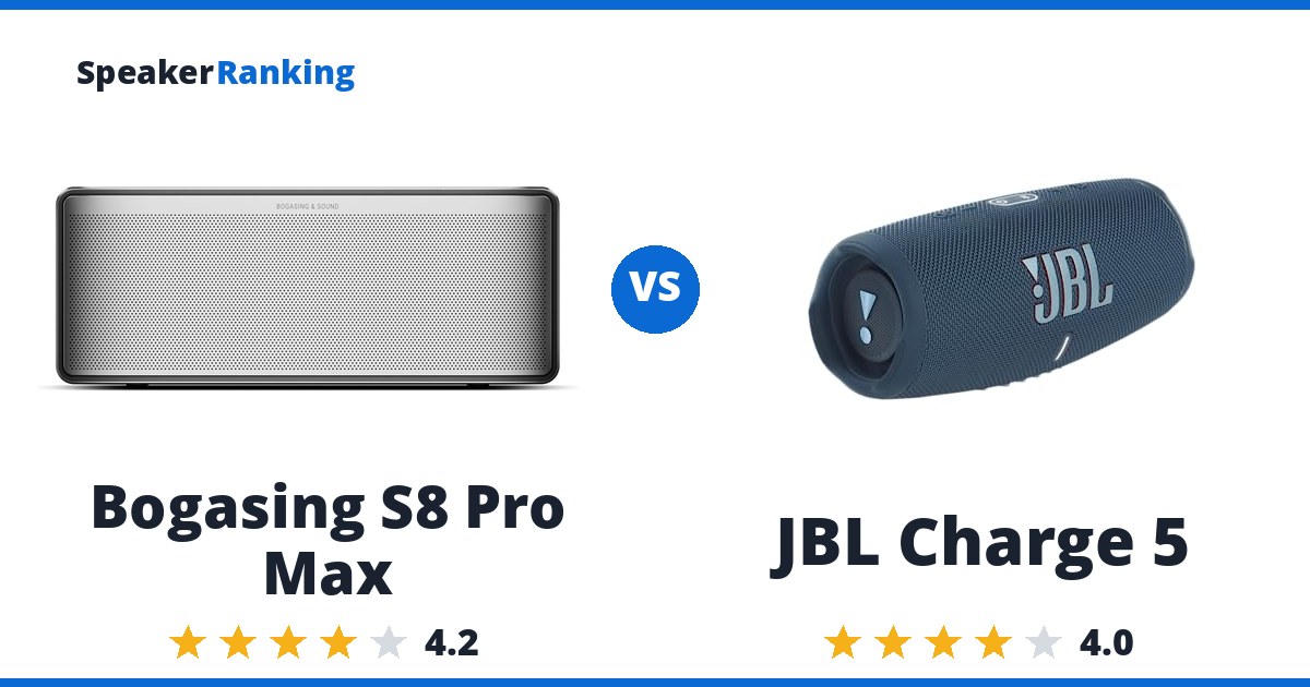 Bogasing S8 Pro Max vs JBL Charge 5