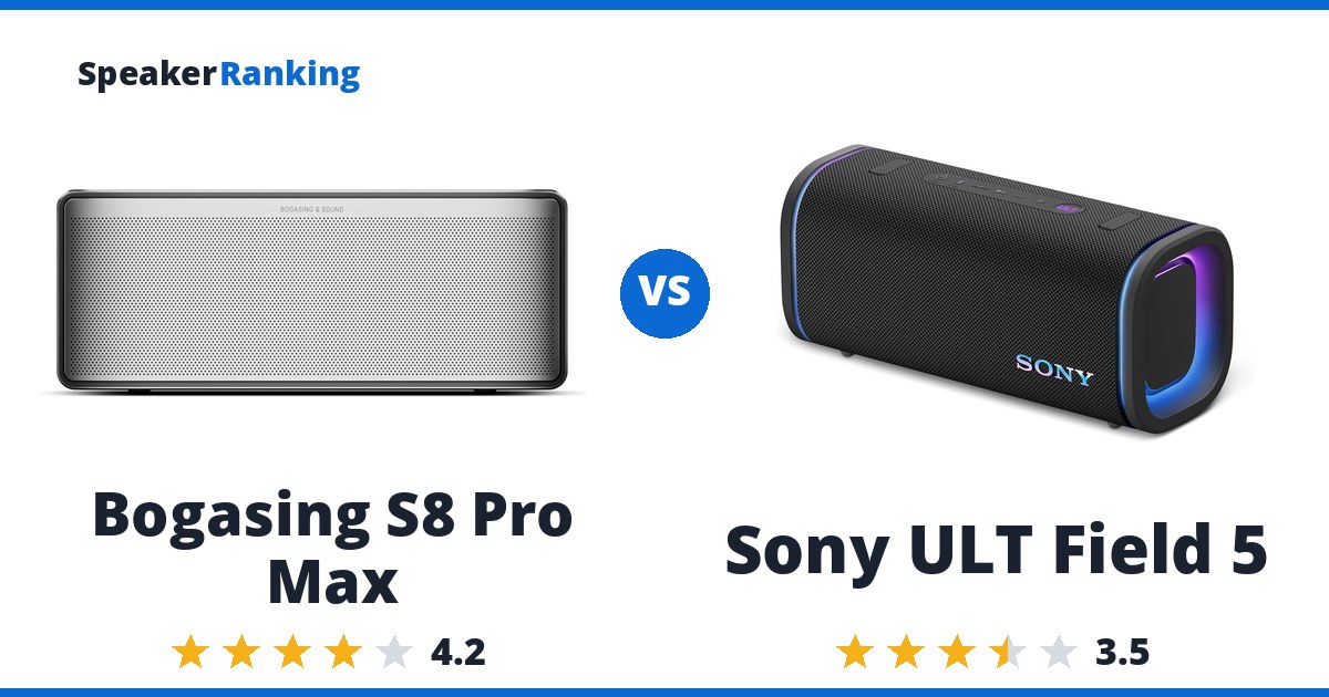 Bogasing S8 Pro Max vs Sony ULT Field 5