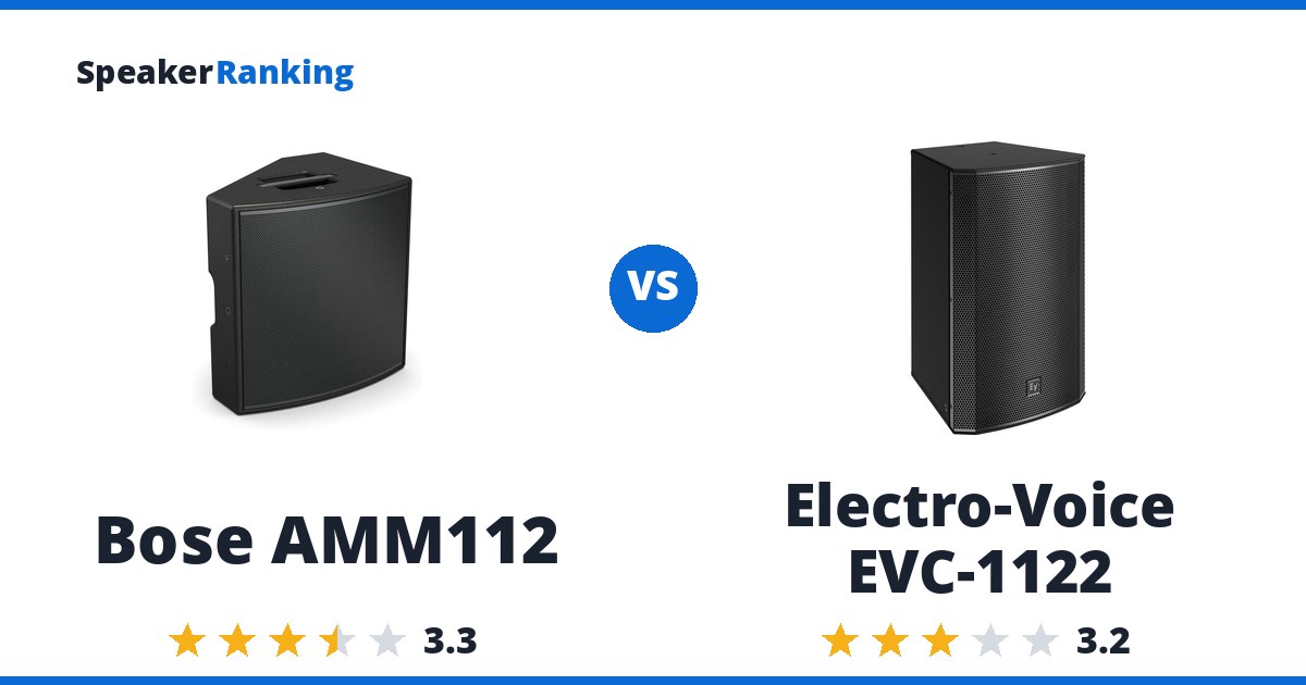 Bose AMM112 vs Electro-Voice EVC-1122