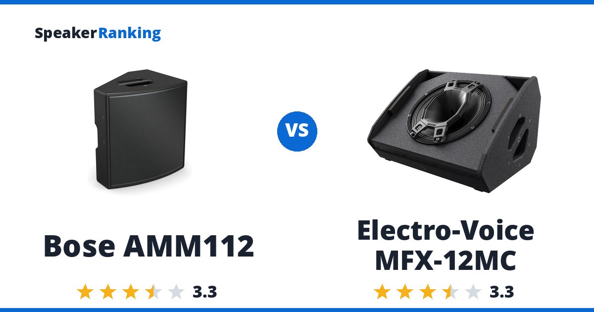 Bose AMM112 vs Electro-Voice MFX-12MC