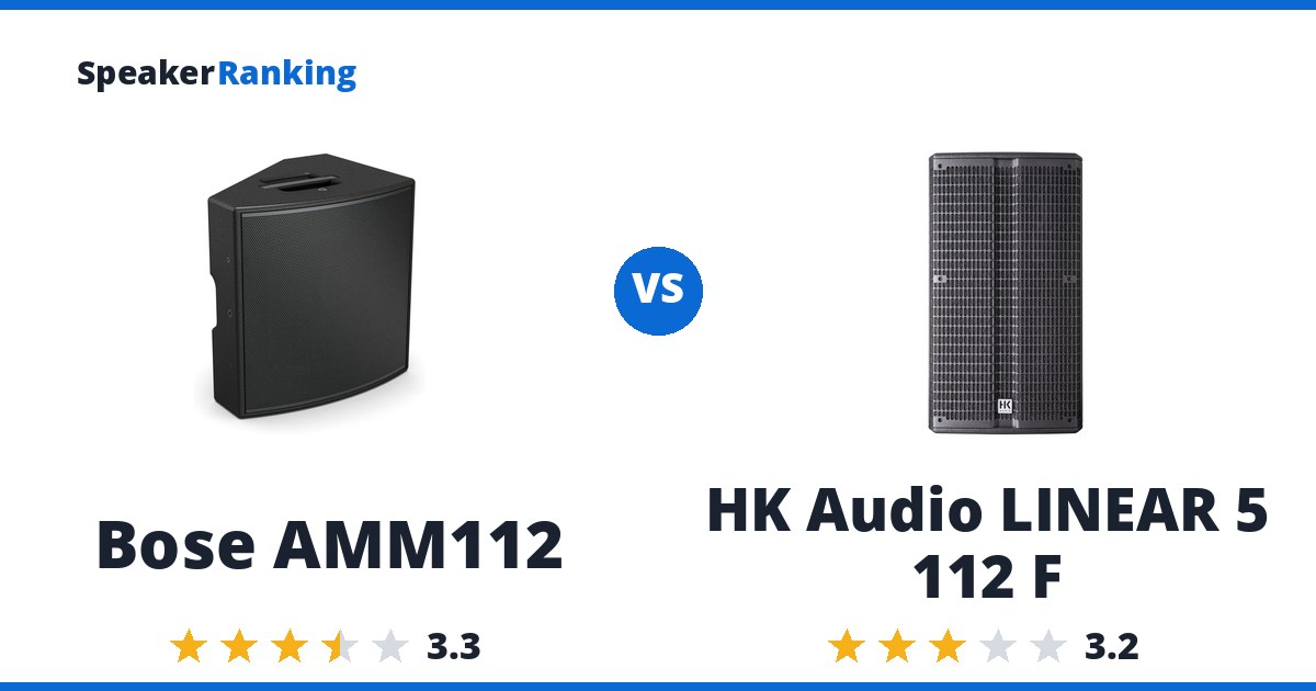 Bose AMM112 vs HK Audio LINEAR 5 112 F