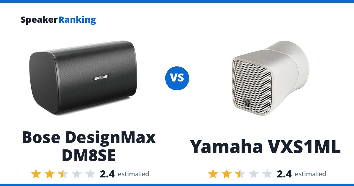 Bose DesignMax DM8SE vs Yamaha VXS1ML
