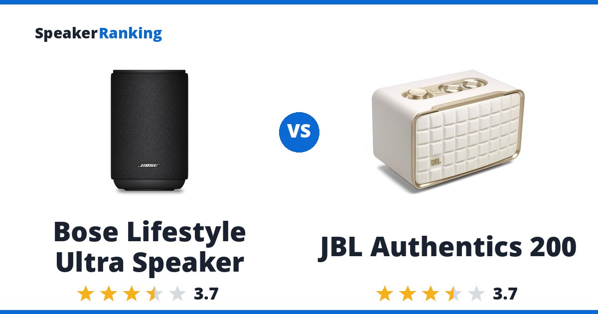 Bose Lifestyle Ultra Speaker vs JBL Authentics 200