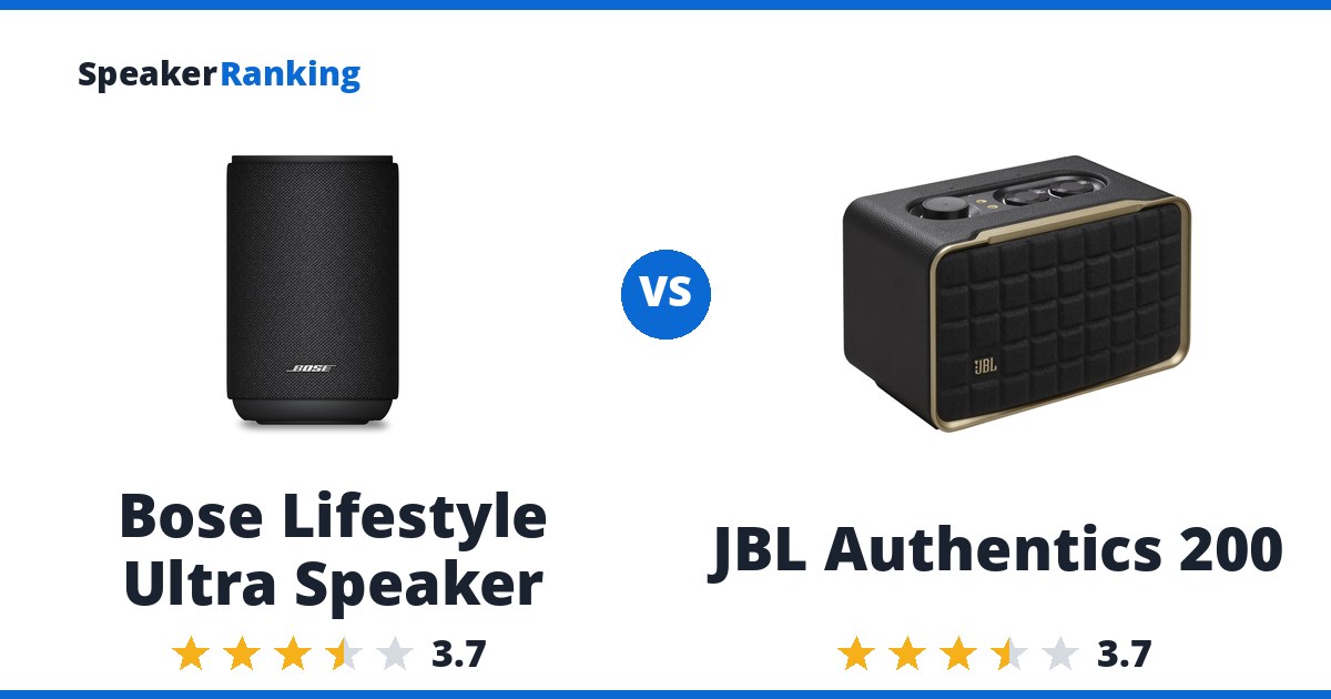 Bose Lifestyle Ultra Speaker vs JBL Authentics 200