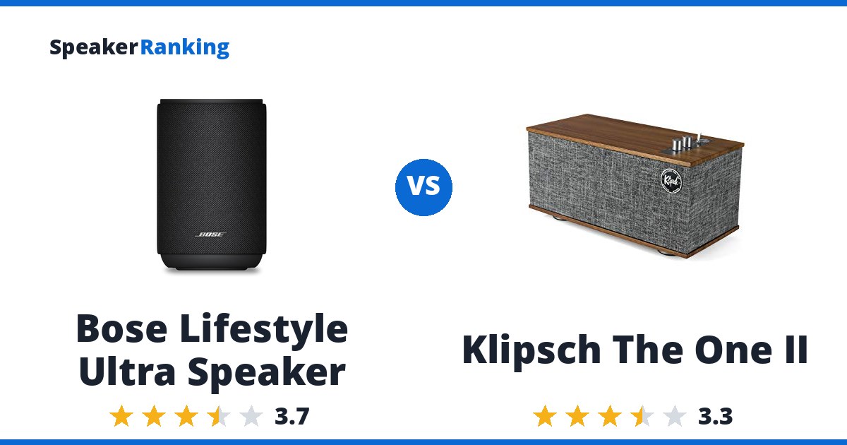 Bose Lifestyle Ultra Speaker vs Klipsch The One II