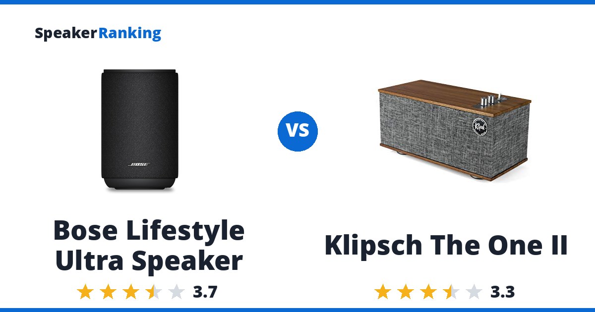 Bose Lifestyle Ultra Speaker vs Klipsch The One II