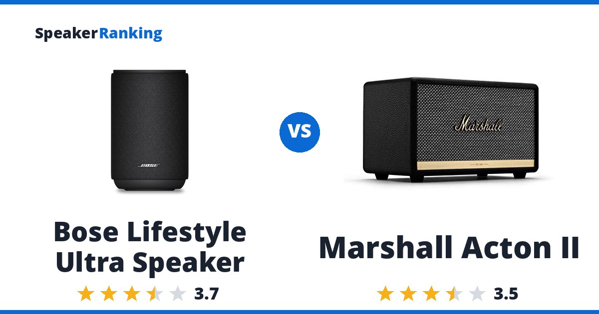 Bose Lifestyle Ultra Speaker vs Marshall Acton II