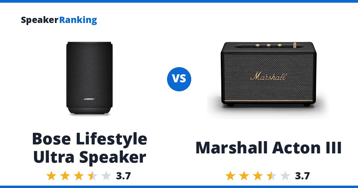 Bose Lifestyle Ultra Speaker vs Marshall Acton III