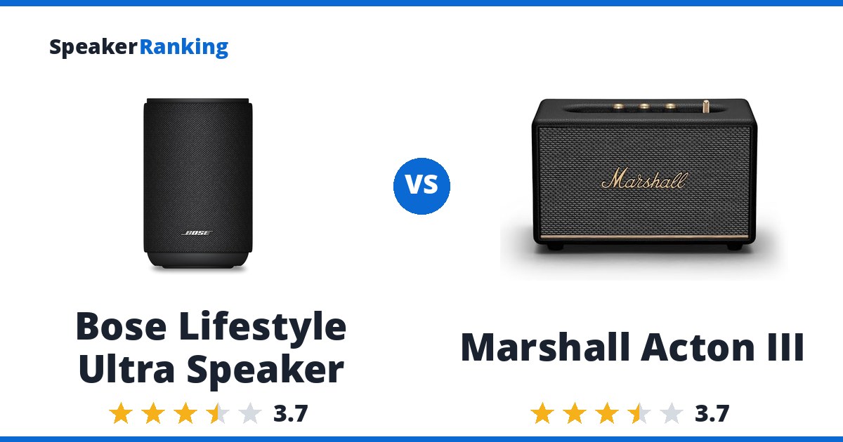 Bose Lifestyle Ultra Speaker vs Marshall Acton III