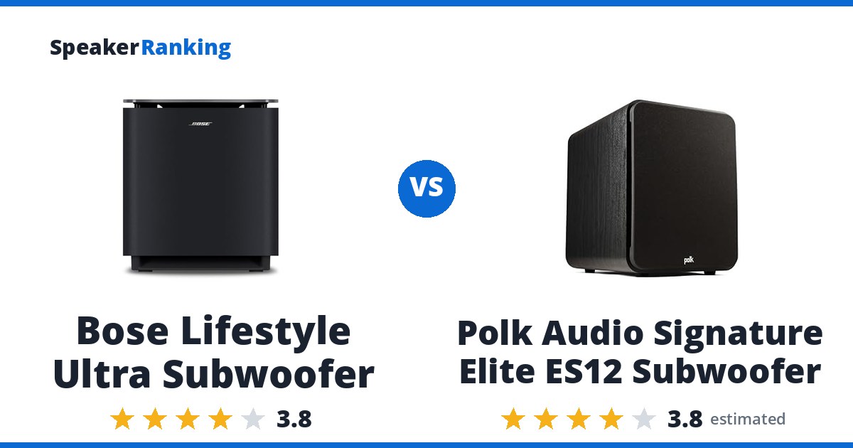 Bose Lifestyle Ultra Subwoofer vs Polk Audio Signature Elite ES12 Subwoofer