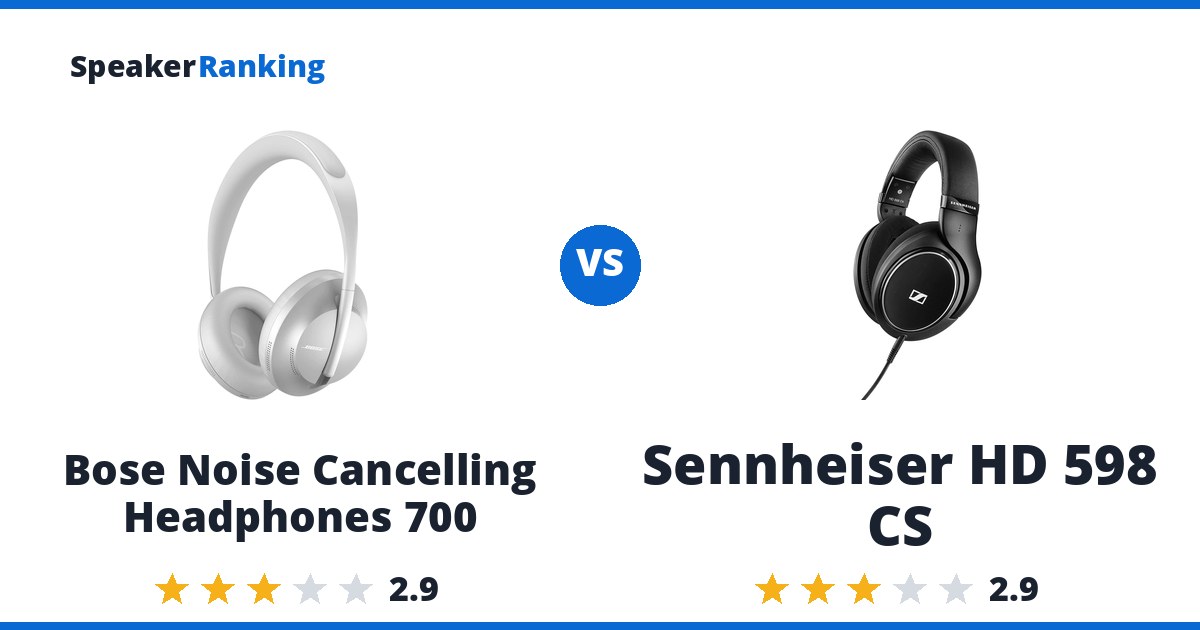 Bose Noise Cancelling Headphones 700 vs Sennheiser HD 598 CS