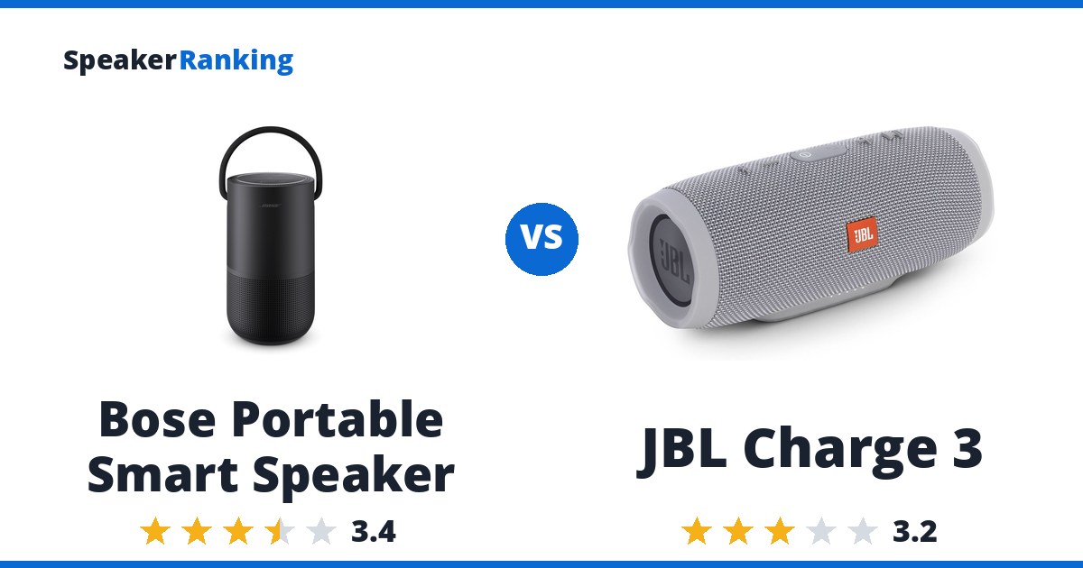 Bose Portable Smart Speaker vs JBL Charge 3