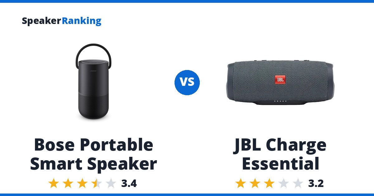 Bose Portable Smart Speaker vs JBL Charge Essential