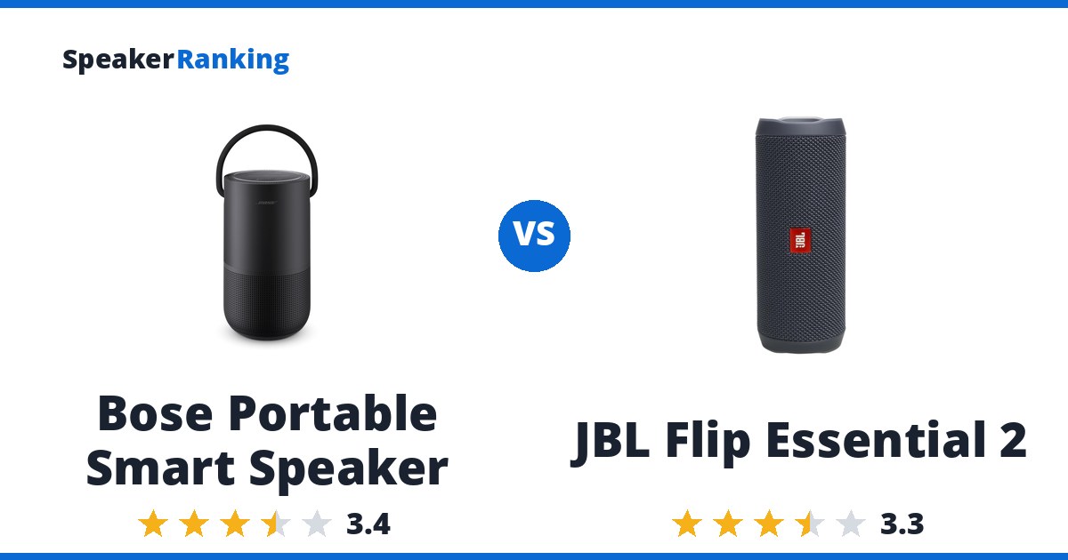 Bose Portable Smart Speaker vs JBL Flip Essential 2