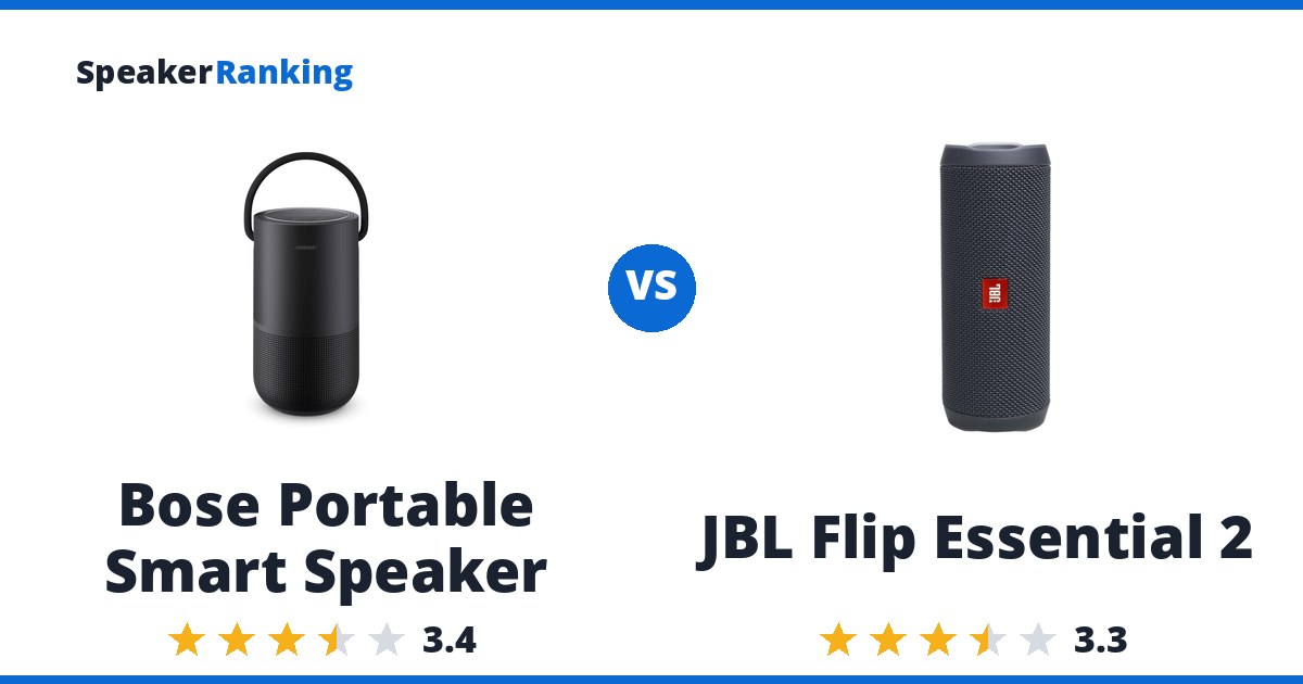 Bose Portable Smart Speaker vs JBL Flip Essential 2