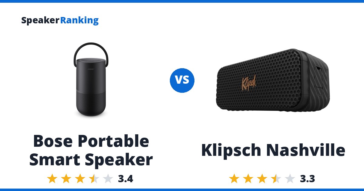 Bose Portable Smart Speaker vs Klipsch Nashville