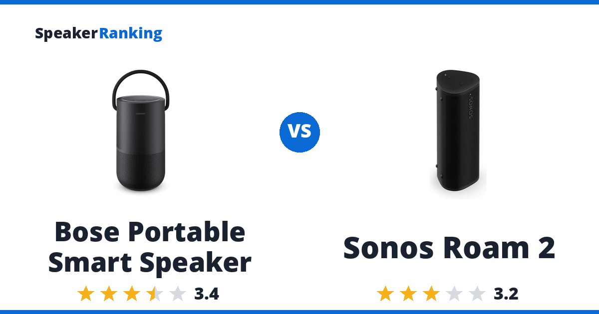 Bose Portable Smart Speaker vs Sonos Roam 2
