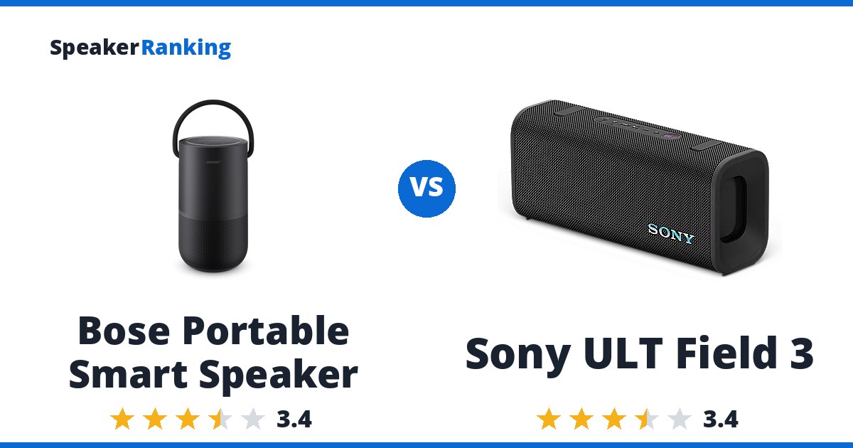 Bose Portable Smart Speaker vs Sony ULT Field 3