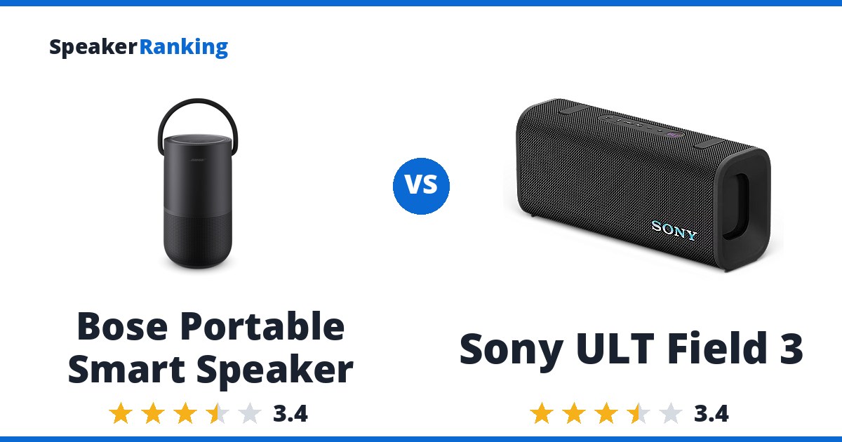 Bose Portable Smart Speaker vs Sony ULT Field 3
