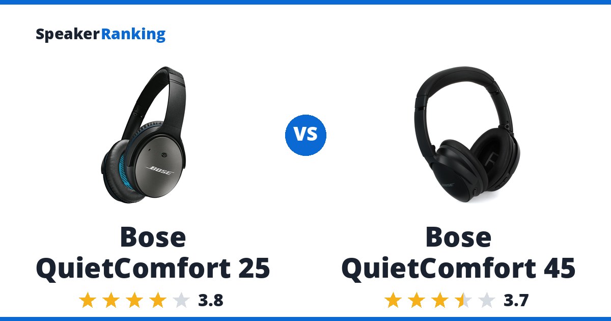 Bose QuietComfort 25 vs Bose QuietComfort 45