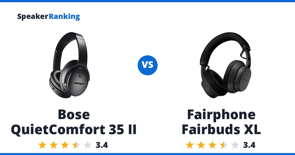 Bose QuietComfort 35 II vs Fairphone Fairbuds XL