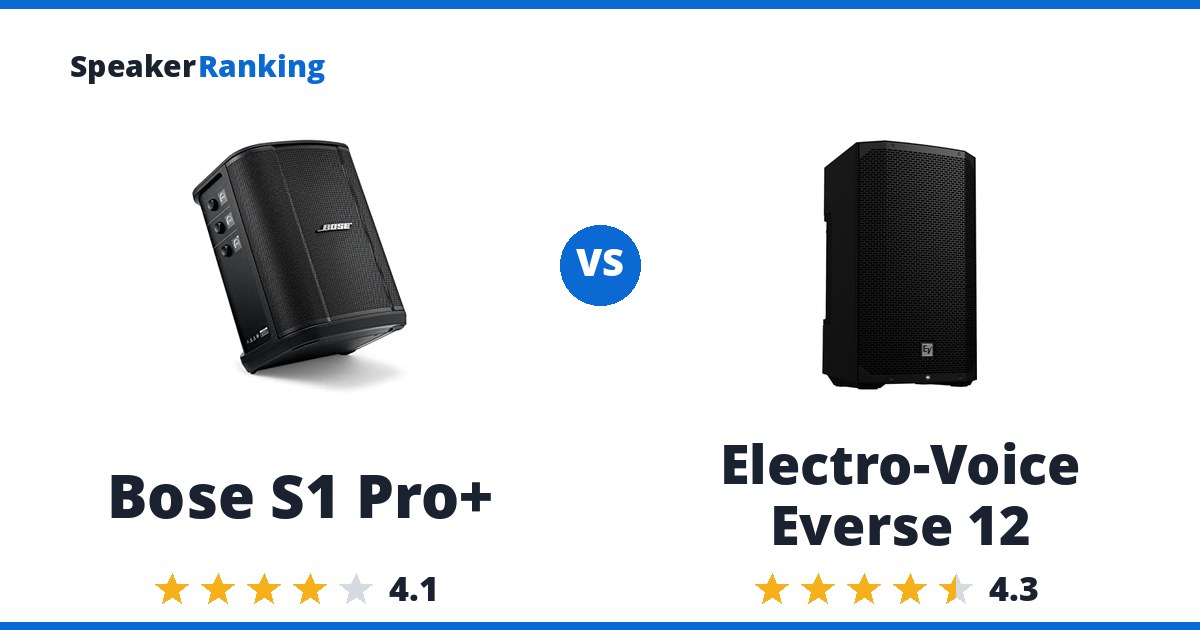 Bose S1 Pro+ vs Electro-Voice Everse 12