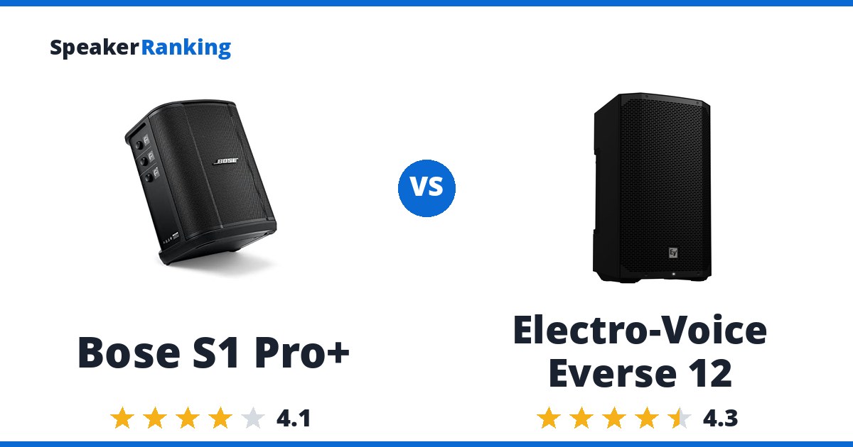 Bose S1 Pro+ vs Electro-Voice Everse 12